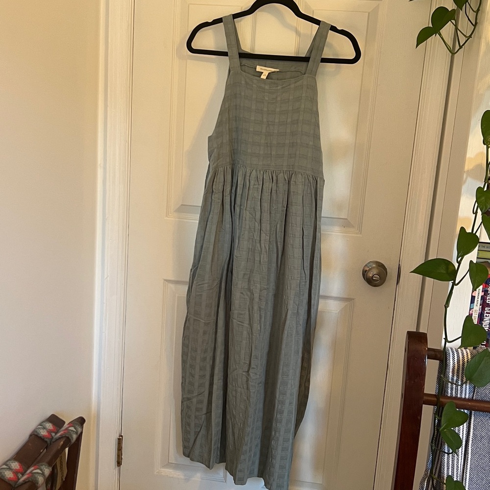 Slate Blue Cottage Core Style Dress